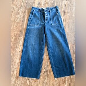 HIDDEN Los Angeles Nori Cropped Wide Leg Jeans